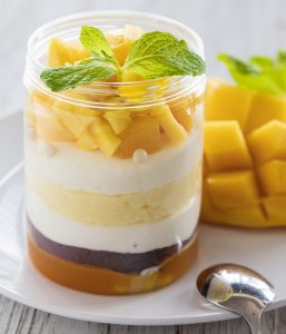 Kiwi Mango Pretzel Salad